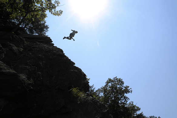 Abel Lake, Fredericksburg Cliff Diving in Virginia