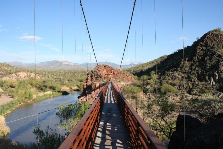 Sheeps Bridge Cliff Diving in Arizona