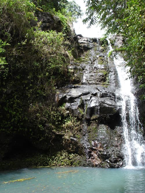 Jumping at Waimano Falls, Oahu Honolulu HI