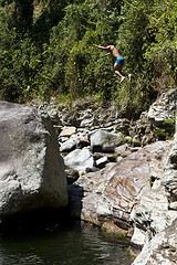 cliff jumping