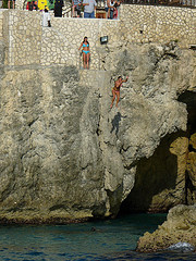 cliff dive