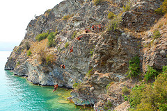 cliff diving