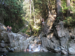 cliff jumping