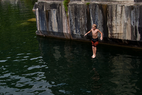 cliff diving