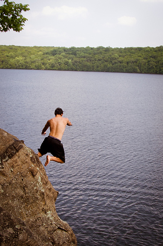 cliff jump
