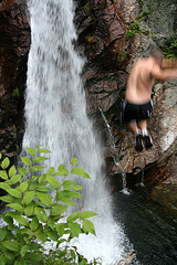 cliff jumping