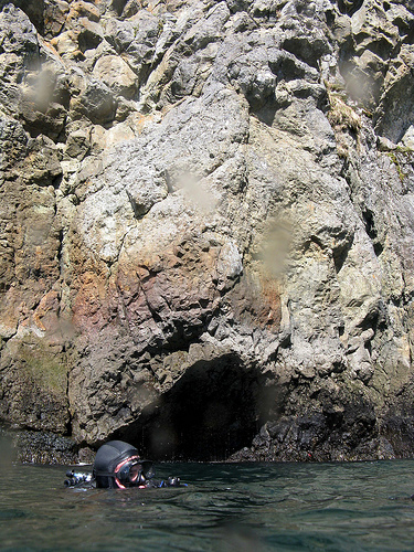 cliff diving