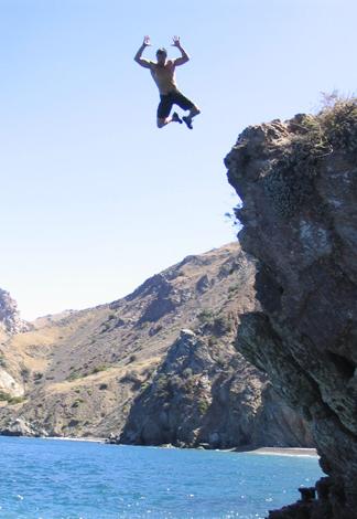 Catalina Island Cliff Diving in California