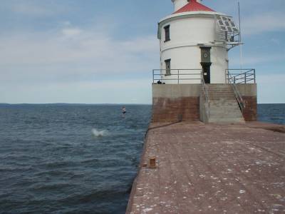 Jumping at Lake Superior Superior WI