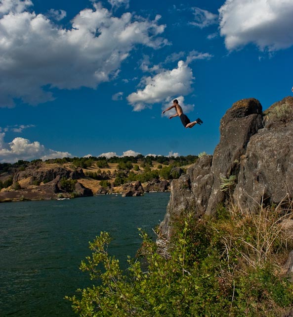 Massacre Rocks State Park Cliff Diving in Idaho