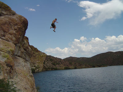 Saguaro Lake Arizona Jump Spot
